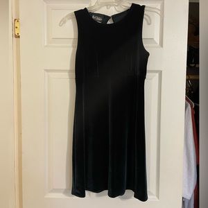 Dark green velvet dress